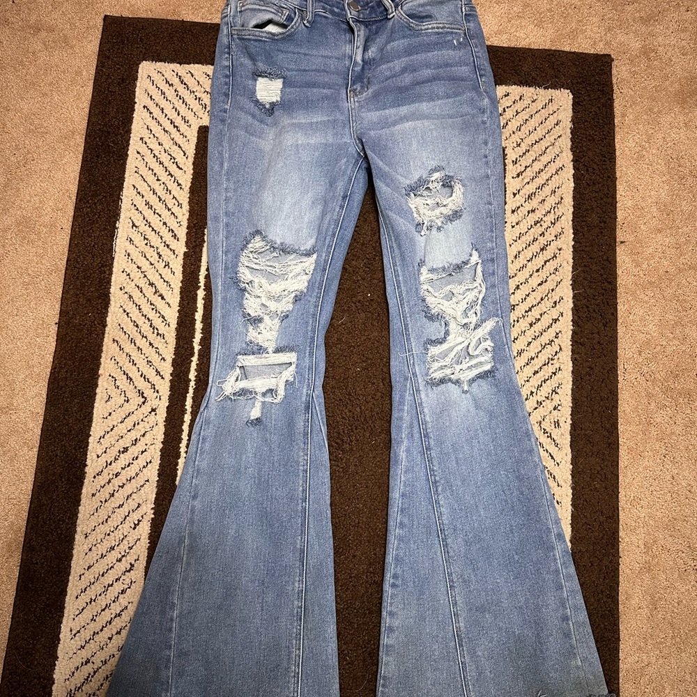 FLYING MONKEY Distressed Women's Jeans